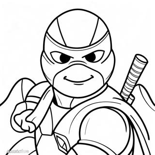 Pagina da Colorare di Raphael la Tartaruga Ninja | pagina da colorare Raffaello