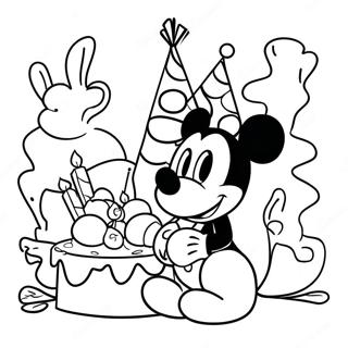 Compleanno Disney Pagine da Colorare