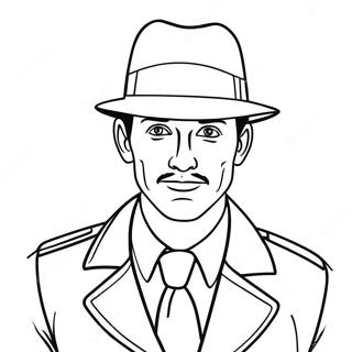Pagina da Colorare Detective | pagina da colorare Detective