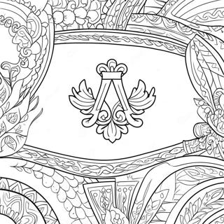 Pagina da colorare della bandiera ucraina | pagina da colorare Ucraina