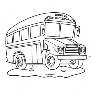 Autobus Magico della Scuola Pagine da Colorare