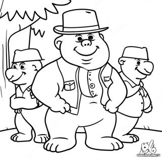 Franklin e Amici Pagina da Colorare | pagina da colorare Franklin