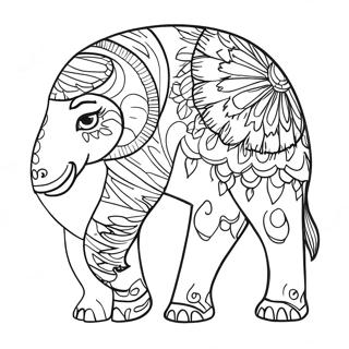 Pagina da Colorare di Animali Audaci e Facili | pagina da colorare Audace e Facile