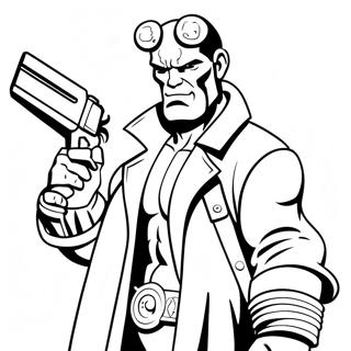 Hellboy da Colorare | pagina da colorare Hellboy