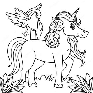 Pagina da Colorare di Creature Magiche Mythographic | pagina da colorare Mitografico
