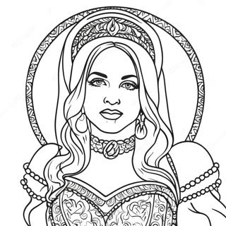 Pagina da Colorare Outfit Iconico di Madonna | pagina da colorare Madonna