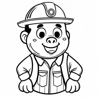 Pagina da Colorare Mascotte Boilermaker | pagina da colorare Purdue