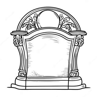 Pagina da Colorare Lapide | pagina da colorare Lapide