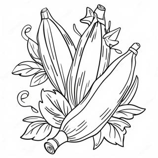 Pagina da colorare Lulav e Etrog | pagina da colorare Lulav e Etrog