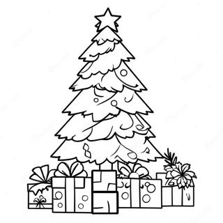 Pagina da Colorare Albero di Natale Minecraft | pagina da colorare Minecraft Natale