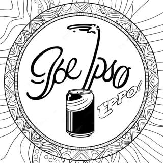 Logo Pepsi Pagina da Colorare | pagina da colorare Pepsi