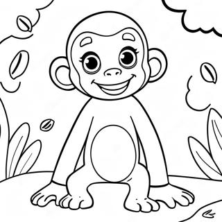 Pagina da Colorare di Curious George | pagina da colorare PBS