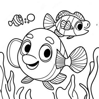 Tartaruga Alla Ricerca di Nemo Pagine da Colorare