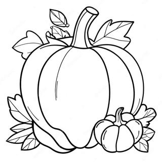 Pagina da Colorare della Zucca di Ottobre | pagina da colorare Ottobre