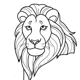 Pagina da Colorare di Leon il Leone | pagina da colorare Leon