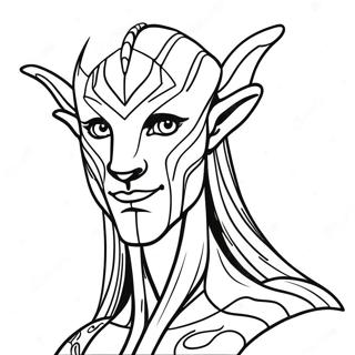 Pagina da Colorare Avatar Banshee | pagina da colorare Avatar Banshee