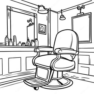 Pagina da Colorare del Barbiere | pagina da colorare Barbiere