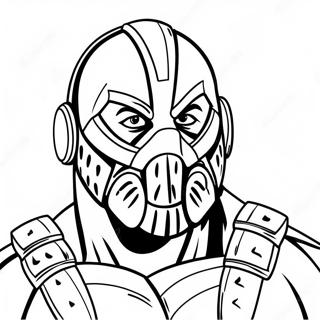 Pagina da Colorare di Bane | pagina da colorare Bane