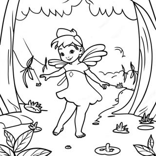 Pagina da Colorare Foresta Magica di FernGully | pagina da colorare FernGully
