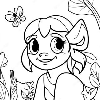 Pagina da Colorare Personaggi di FernGully | pagina da colorare FernGully