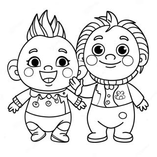Pagina da Colorare dei Personaggi di Baby Einstein | pagina da colorare Baby Einstein