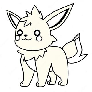Pagina da Colorare di Jolteon | pagina da colorare Jolteon
