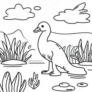 Pagina da Colorare degli Animali Colorati delle Zone Umide | pagina da colorare Zone Umide