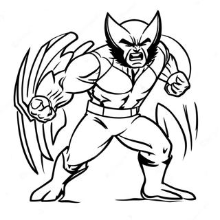 Pagina da colorare di un animale Wolverine | pagina da colorare Animale Wolverine