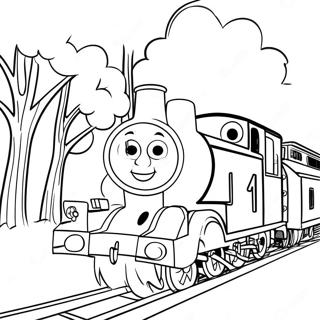 Thomas e i suoi Amici Edward Pagina da Colorare | pagina da colorare Thomas e Amici Edward