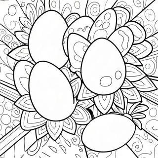 Pagina da Colorare Uova di Ostara Colorate | pagina da colorare Ostara