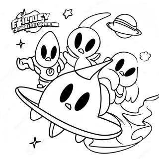 Personaggi dei Looney Tunes nello Spazio Pagina da Colorare | pagina da colorare Space Jam