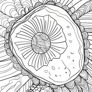 Pagina da colorare di un geode scintillante | pagina da colorare Geode