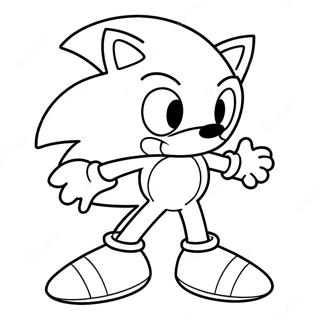 Pagina da Colorare di Sonic Pasquale | pagina da colorare Sonic Pasqua