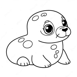 Pagina da Colorare Foca Cucciola Carina | pagina da colorare Foca