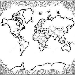 Mappa Pagine da Colorare
