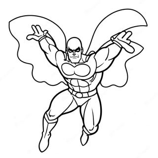 Pagina da Colorare Gman Supereroe Volante | pagina da colorare Gman