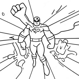 Pagina da Colorare dell'Azione Supereroica dei Thundermans | pagina da colorare Thundermans