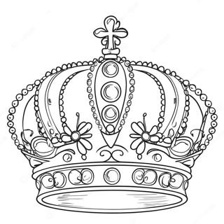 Pagina da Colorare della Corona Reale | pagina da colorare Corona