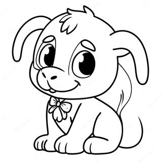 Pagina da Colorare di Personaggio Webkinz Carino | pagina da colorare Webkinz