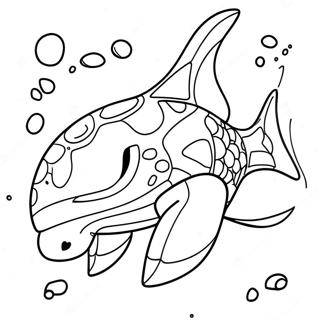 Pagina da Colorare Kyogre | pagina da colorare Kyogre