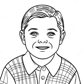 Pagina da Colorare Young Sheldon | pagina da colorare Young Sheldon