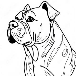 Pagina da Colorare Cane Corso | pagina da colorare Cane Corso
