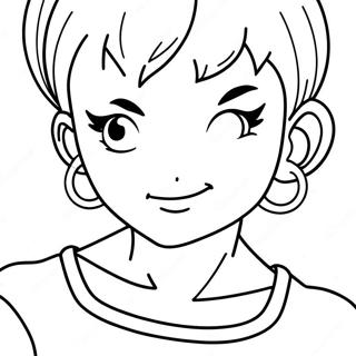 Bulma da Dragon Ball Z pagina da colorare | pagina da colorare Bulma