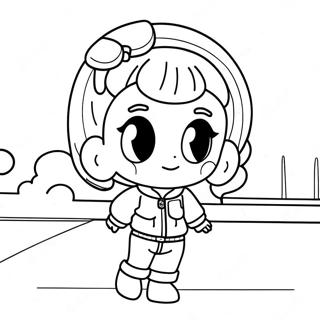 Carina Bulma in abbigliamento casual pagina da colorare | pagina da colorare Bulma