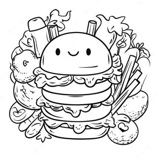 Pagina da Colorare del Happy Meal di Wendy | pagina da colorare Wendy