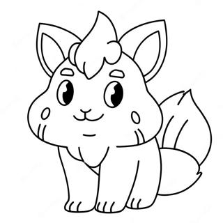 Pagina da Colorare di Vulpix | pagina da colorare Vulpix