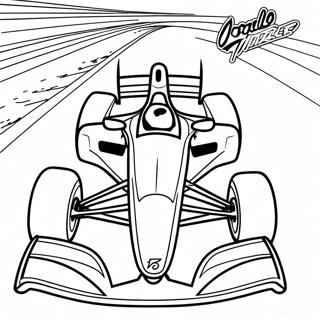 Pagina da Colorare della Macchina Indy | pagina da colorare Auto Indy