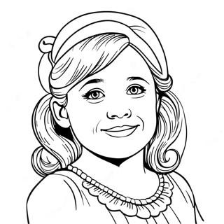 Pagina da Colorare di Ella | pagina da colorare Ella