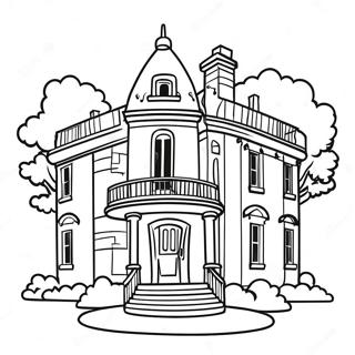 Pagina da colorare villa | pagina da colorare Villa