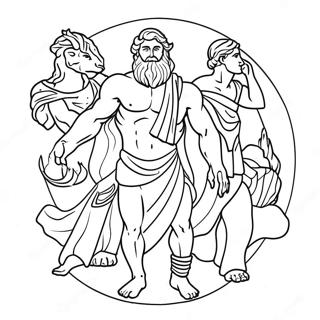 Mitologia Avanzata Pagine da Colorare
